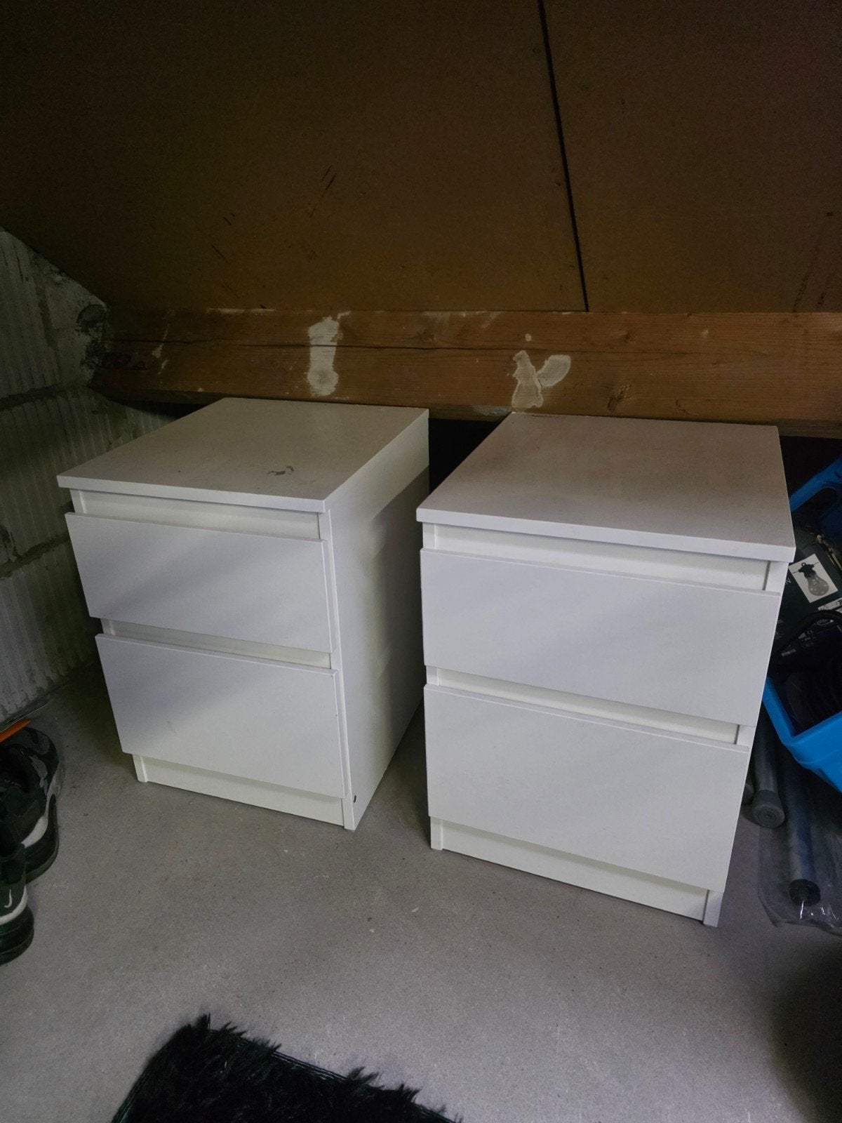 IKEA nachtkastjes - kunnen nog een ronde mee, Huis en Inrichting, Slaapkamer | Nachtkastjes, Ophalen, Gebruikt, Hout