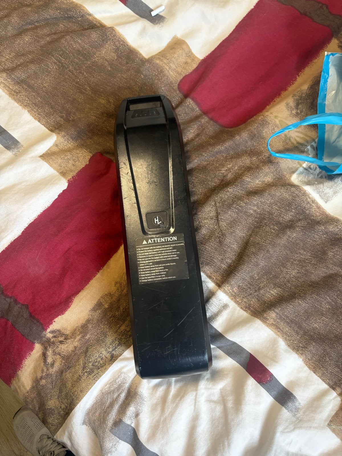 E-bike accu met lader - 48V 10Ah Li-ion, Gebruikt