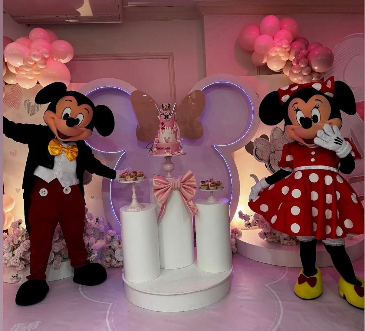 MICKEY & MINNIE MOUSE mascotte te boek ‼️, Ophalen, Zo goed als nieuw
