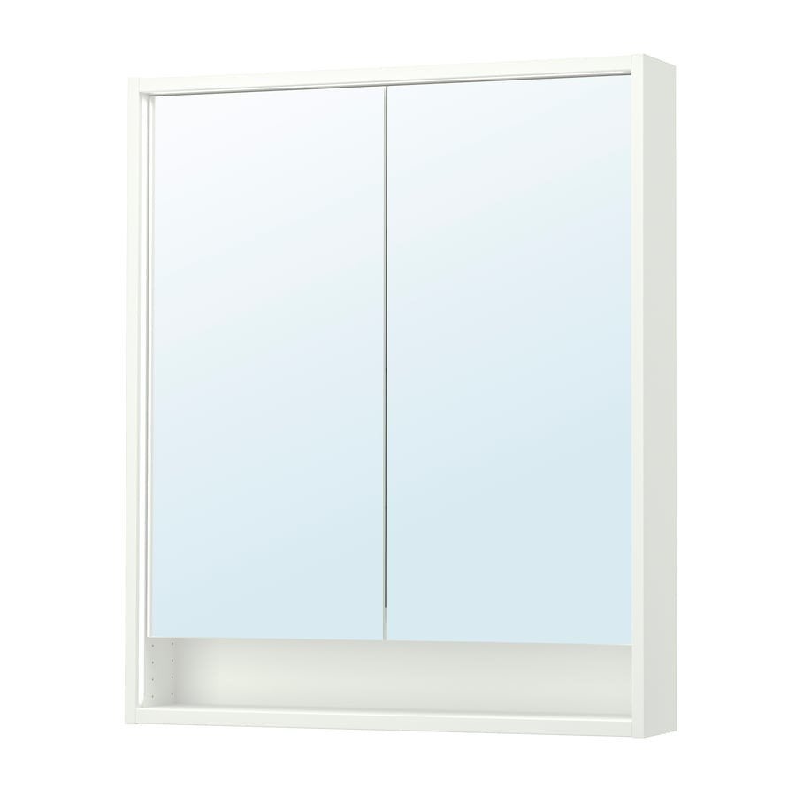 IKEA FAXÄLVEN Witte Spiegelkast 80x15x95 cm, Ophalen, Nieuw, 75 tot 100 cm, Minder dan 100 cm