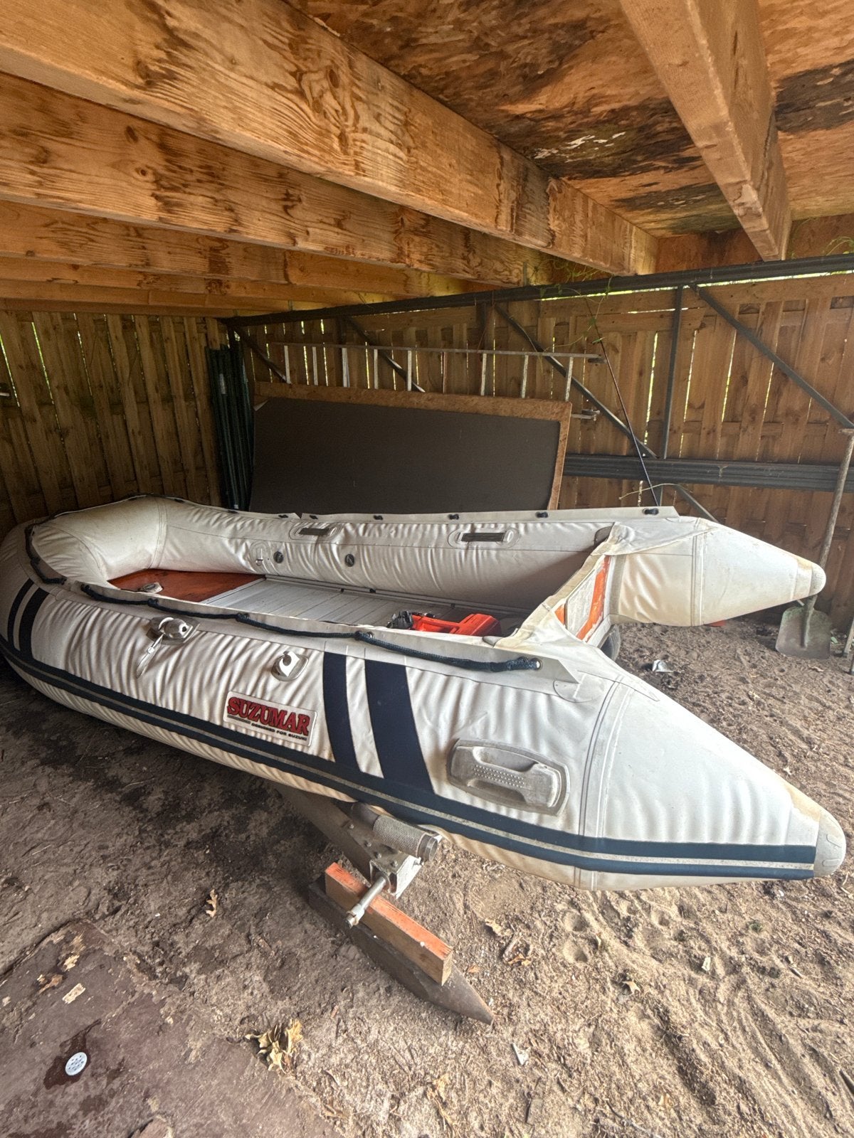 Suzumar rubberboot met aluminium bodem, Watersport en Boten, Ophalen, Aluminium, Gebruikt, Suzumar