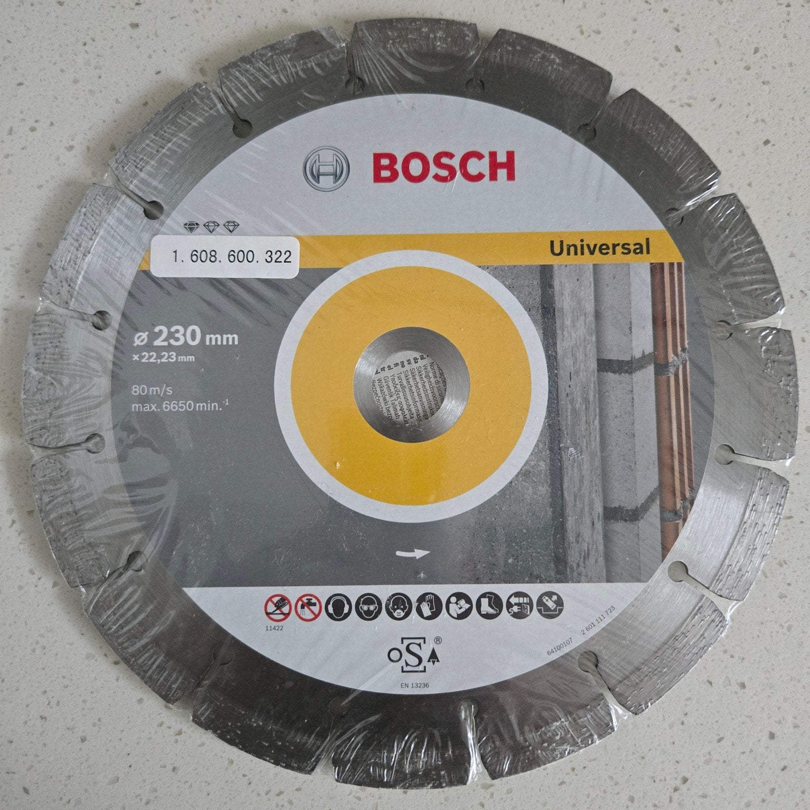 Bosch Universele Diamantdoorslijpschijf 230 mm, Ophalen of Verzenden, Nieuw, Overige typen, Bosch