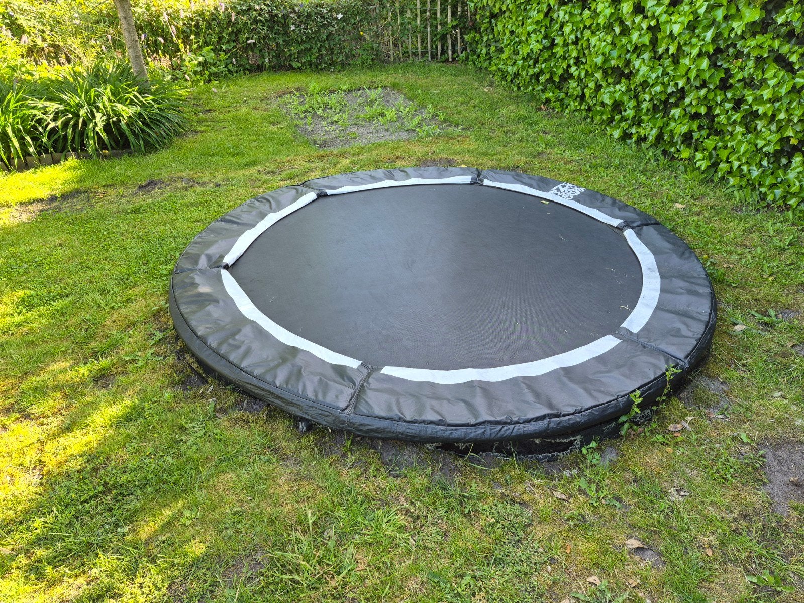 Gebruikte inground trampoline, Ophalen, Gebruikt
