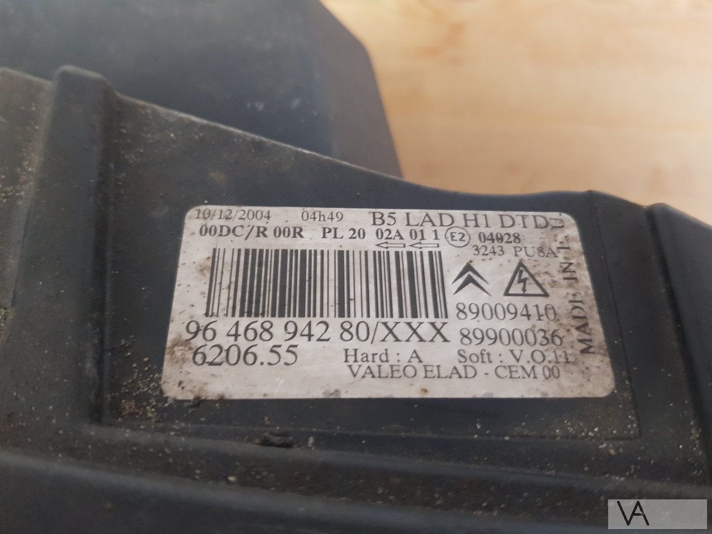 Citroen C4 2004 - 2010 koplamp rechts xenon 9646894280 €150, Gebruikt, -, Ophalen of Verzenden, -