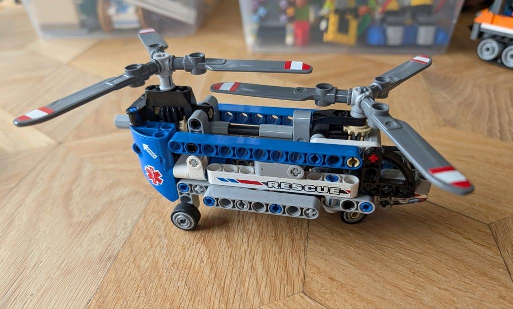 LEGO Technic 2-in-1 Helikopter #42020, Gebruikt, Lego, Compleet, Ophalen of Verzenden