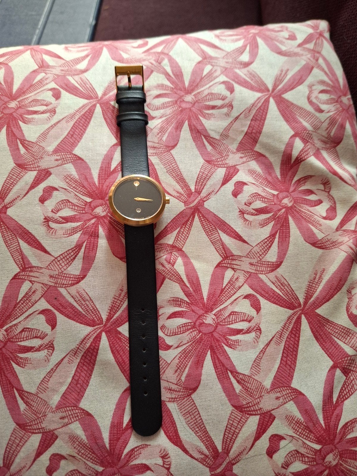 Movado lady museum horloge, Ophalen of Verzenden, Zo goed als nieuw, Staal, Overige merken