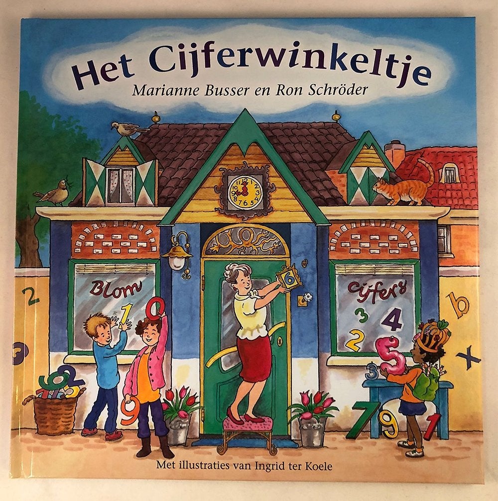 Het Cijferwinkeltje - M Busser - I ter Koele - Winkeltjes, Boeken, Kinderboeken | Kleuters, Marianne Busser en Ron Schröder, Fictie algemeen