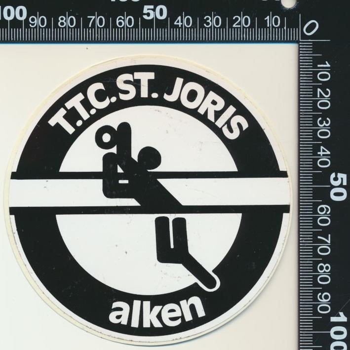 Sticker: TTC Sint Joris - Alken, Ophalen of Verzenden, Zo goed als nieuw, Sport