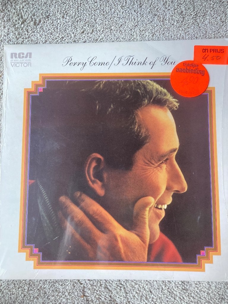 Vinyl LP crooner Perry Como I think of you, LP, Overige genres, Ophalen of Verzenden, Zo goed als nieuw
