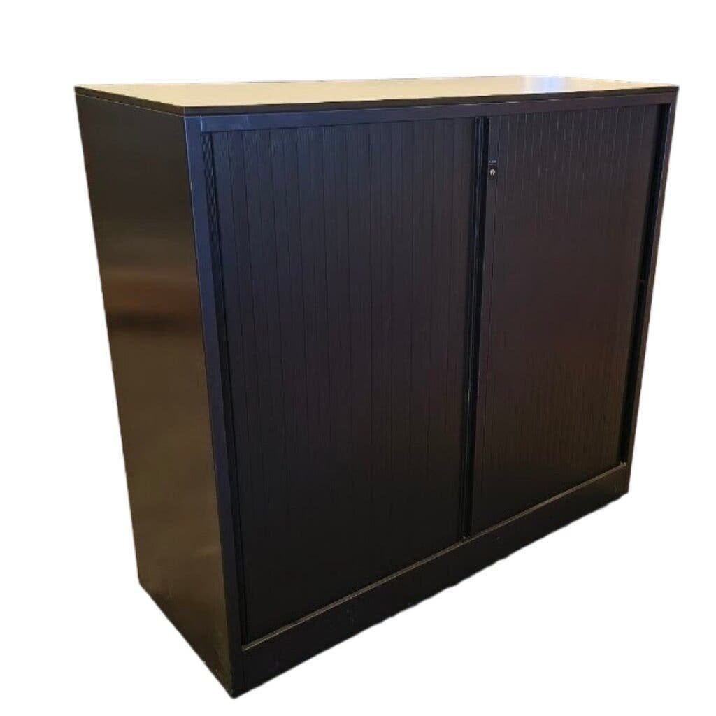 Ahrend Roldeurkast Donkerblauw Zwart 109 x 120 x 45, Huis en Inrichting, Gebruikt, 100 tot 150 cm, 100 tot 150 cm, Ophalen of Verzenden