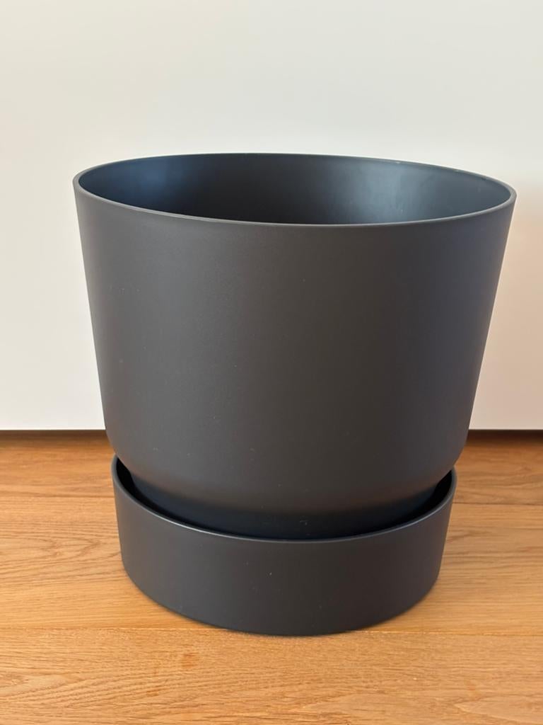 Zgan. grote Elho Greenville binnen/buiten bloempot alles €12, 25 tot 40 cm, Kunststof, Rond, Ophalen of Verzenden