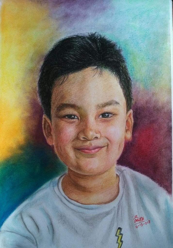 Pastel drawing, Ophalen of Verzenden