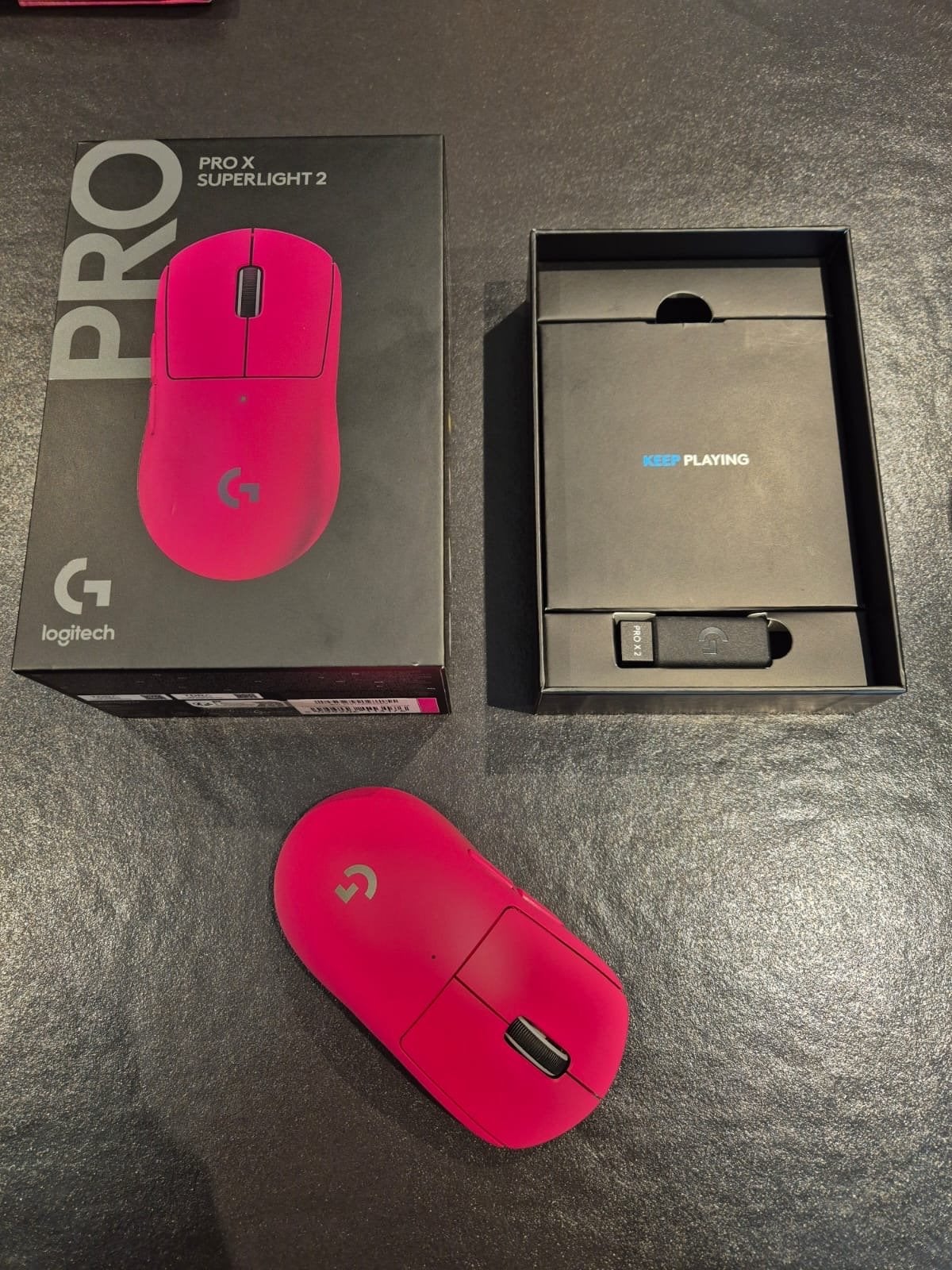 Logitech PRO X SUPERLIGHT 2 Gaming Muis Roze, Computers en Software, Muizen, Muis, Gaming muis, Ophalen of Verzenden, Zo goed als nieuw