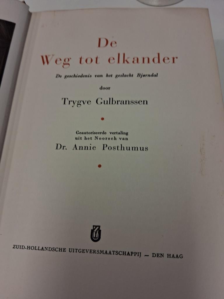 De Weg tot Elkander - Trygve Gulbranssen (Oud Boek), Ophalen of Verzenden, Gelezen, Trygve Gulbranssen, Nederland
