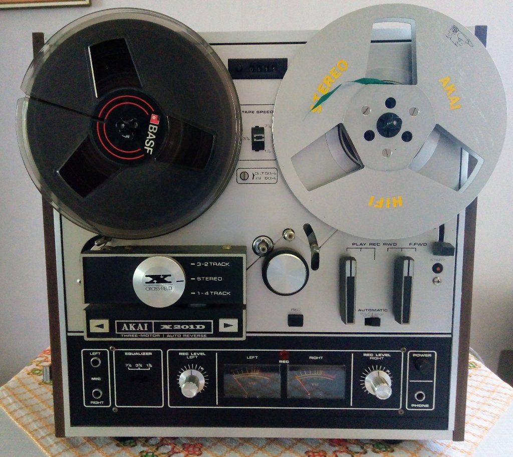 Akai X201D Bandrecorder, Audio, Tv en Foto, Bandrecorders, Ophalen, Bandrecorder, Met banden