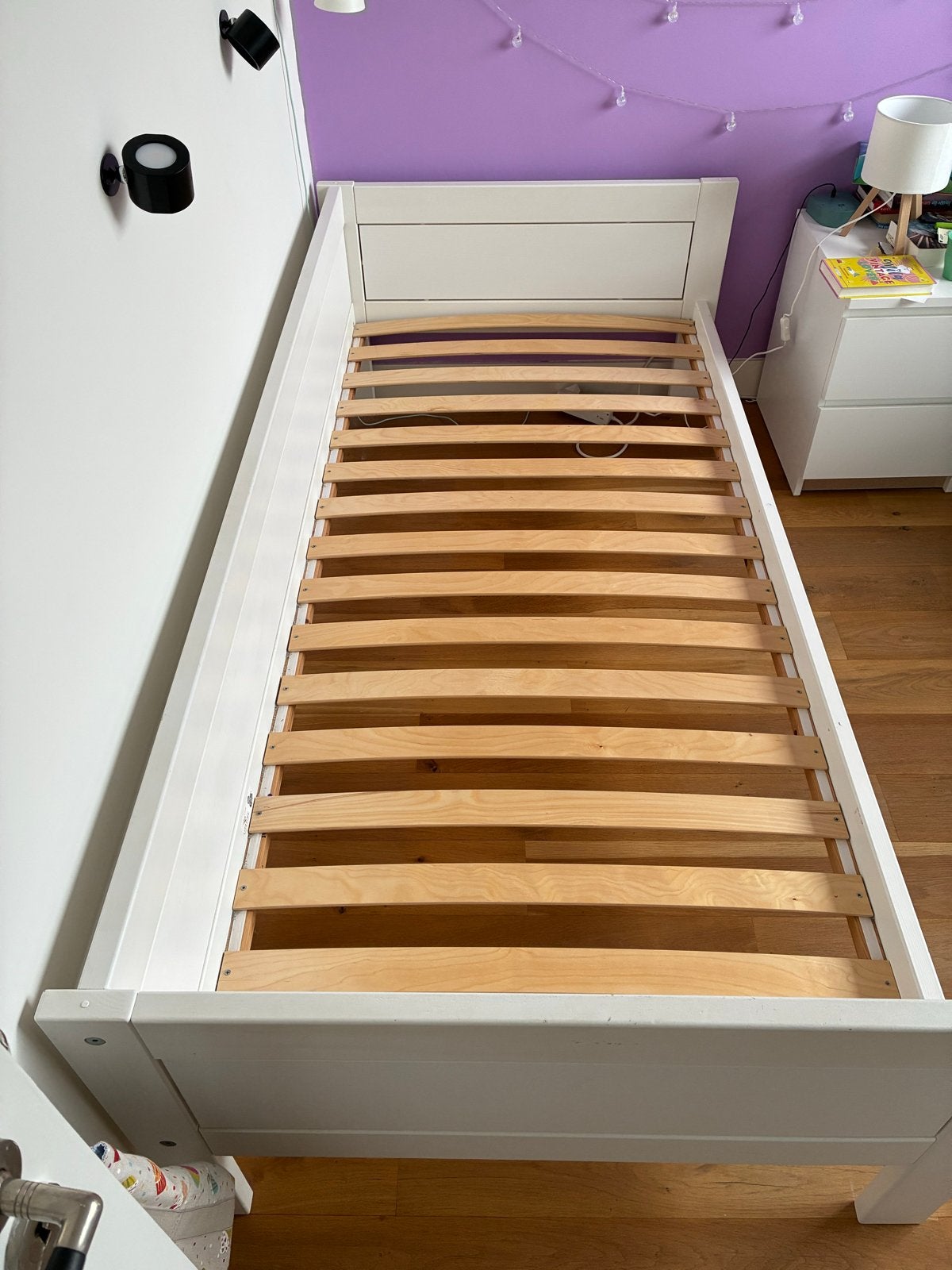Lifetime bed basis 90x200cm, Ophalen, 85 tot 100 cm, Gebruikt, Matras