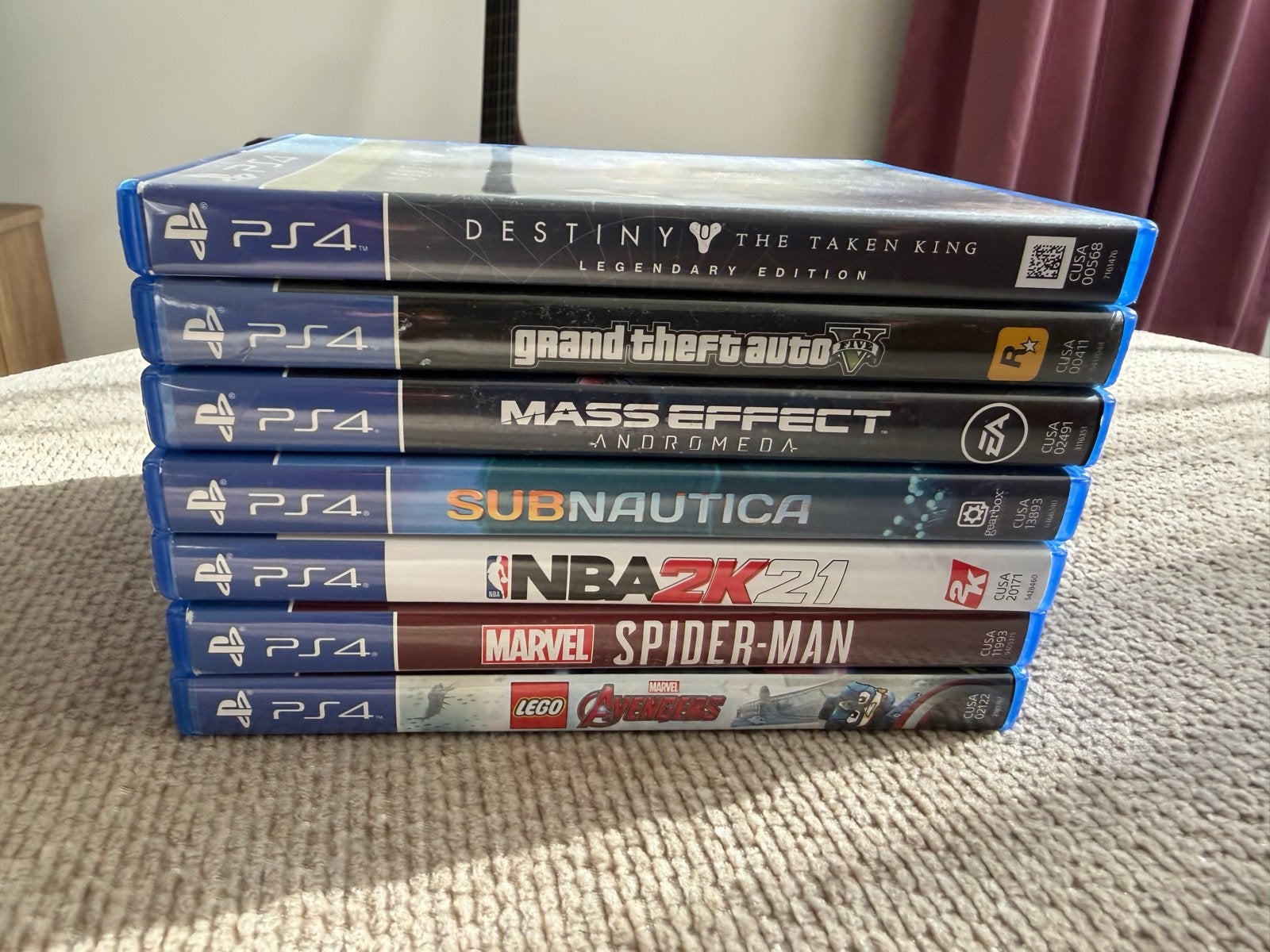 PS4 Games Bundel: GTA 5, Spider-Man, Mass Effect, Subnautica, Ophalen, Online, Vanaf 18 jaar, Overige genres