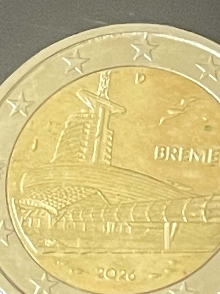 2Euro munt Bremen 2026 ( D ), Ophalen of Verzenden