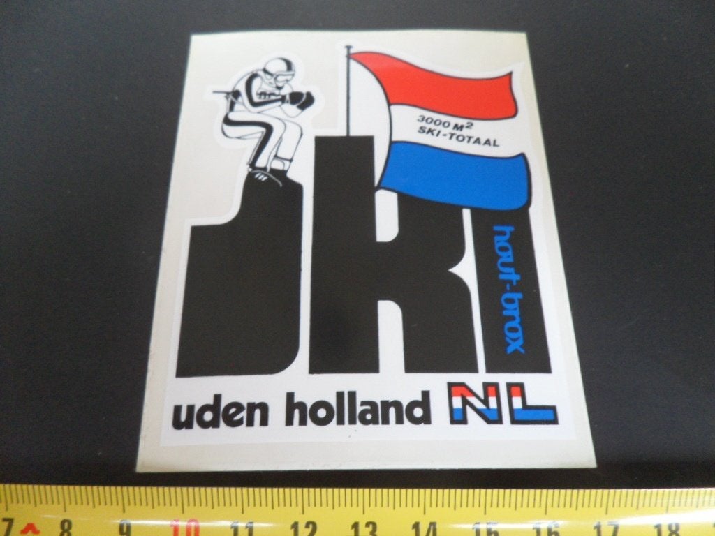 sticker Uden Holland NL  SKI  Hout - Brox, Ophalen of Verzenden, Zo goed als nieuw