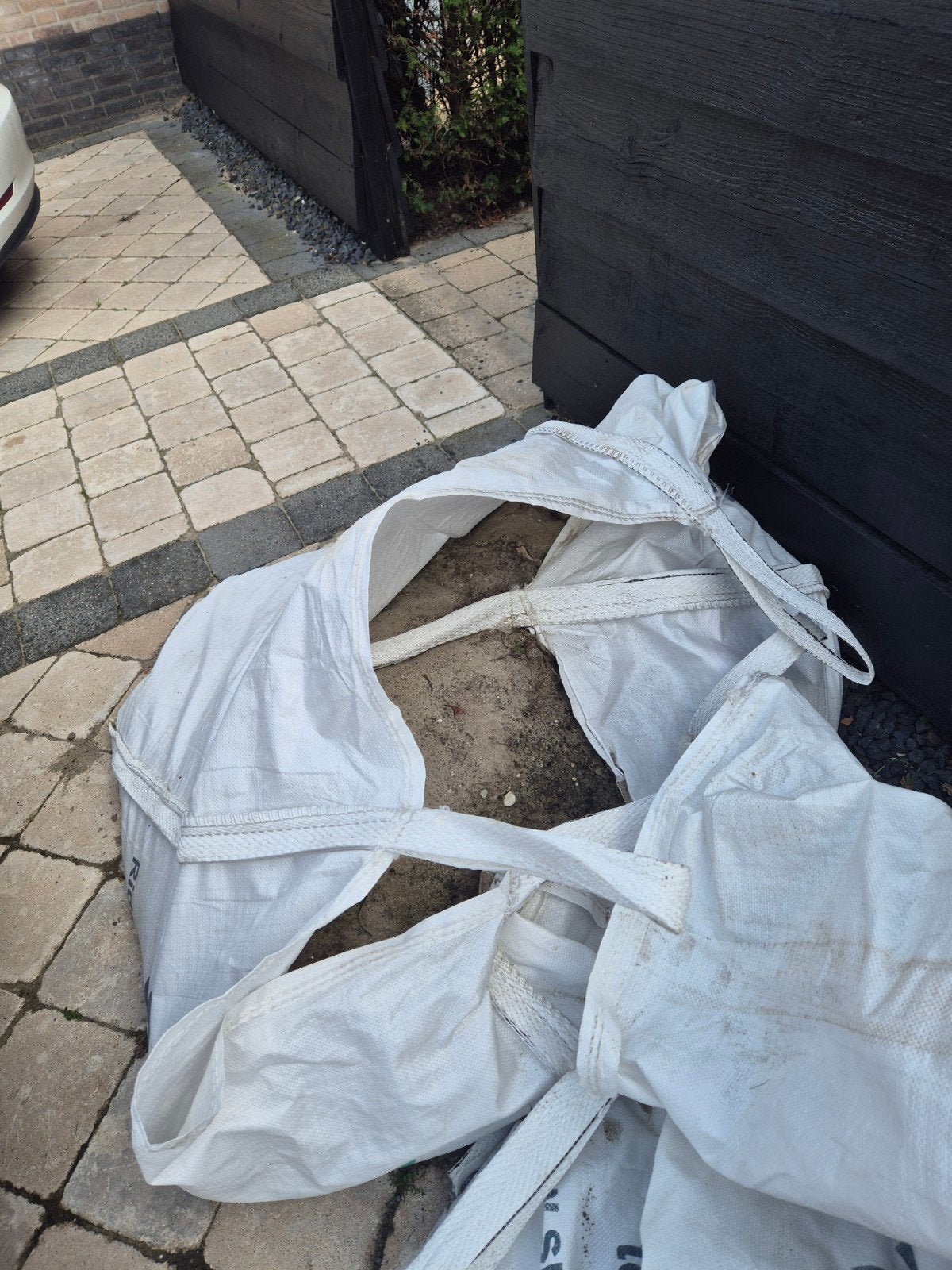 Halve kuub zand, Ophalen, Ophoogzand