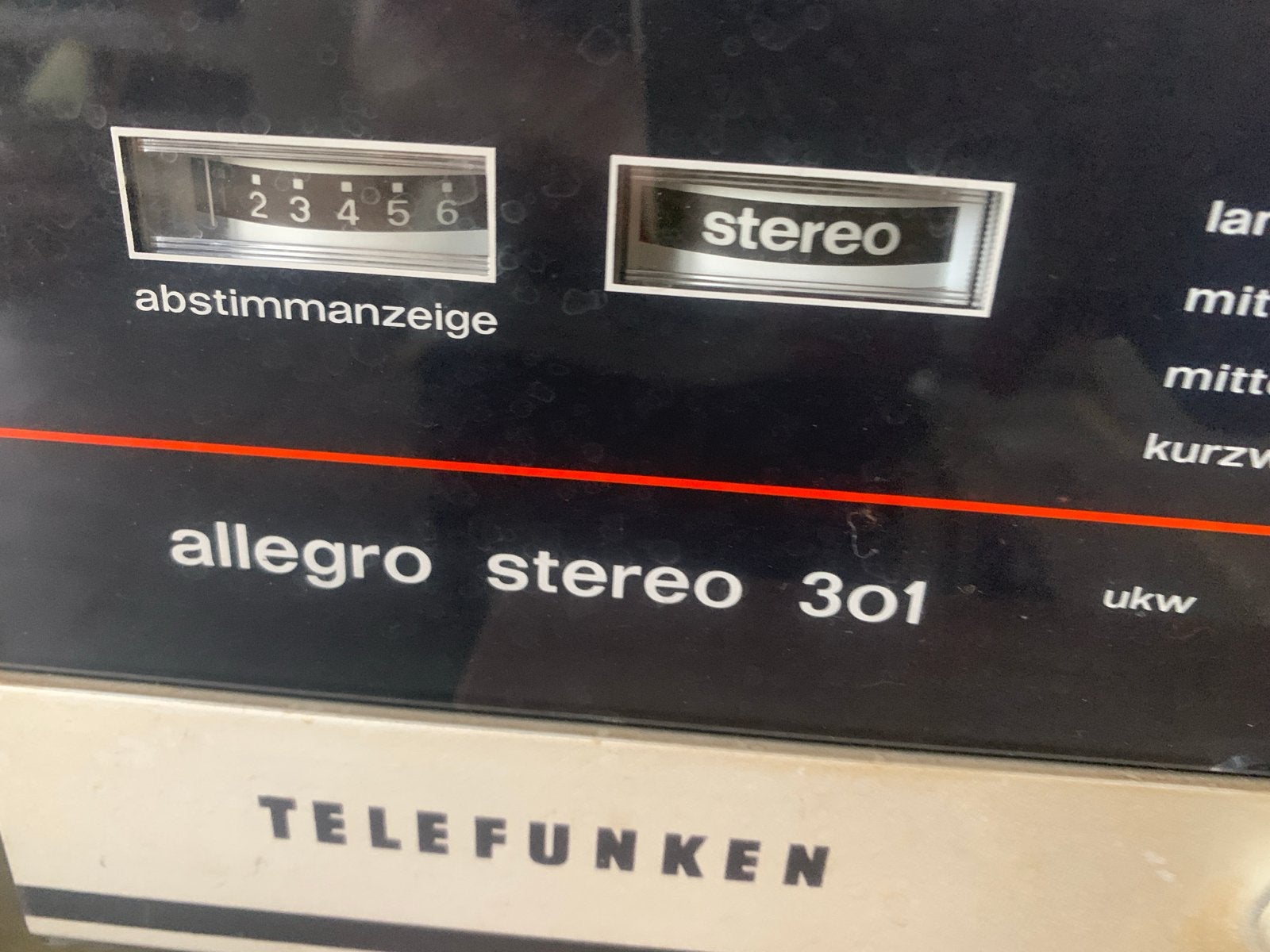 Telefunken Allegro Stereo 301 met speakers en handleiding, Audio, Tv en Foto, Overige merken, Gebruikt, Tuner of Radio, Losse componenten