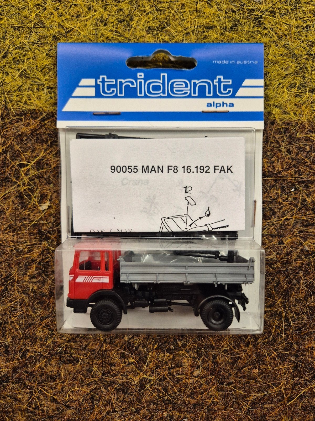 Trident 90055 MAN F8 16.192 FAK 1:87, Ophalen of Verzenden, Nieuw, Bus of Vrachtwagen, Overige merken