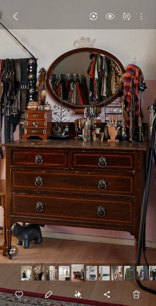 Antieke Vintage Make-up Tafel, Antiek en Kunst, Ophalen