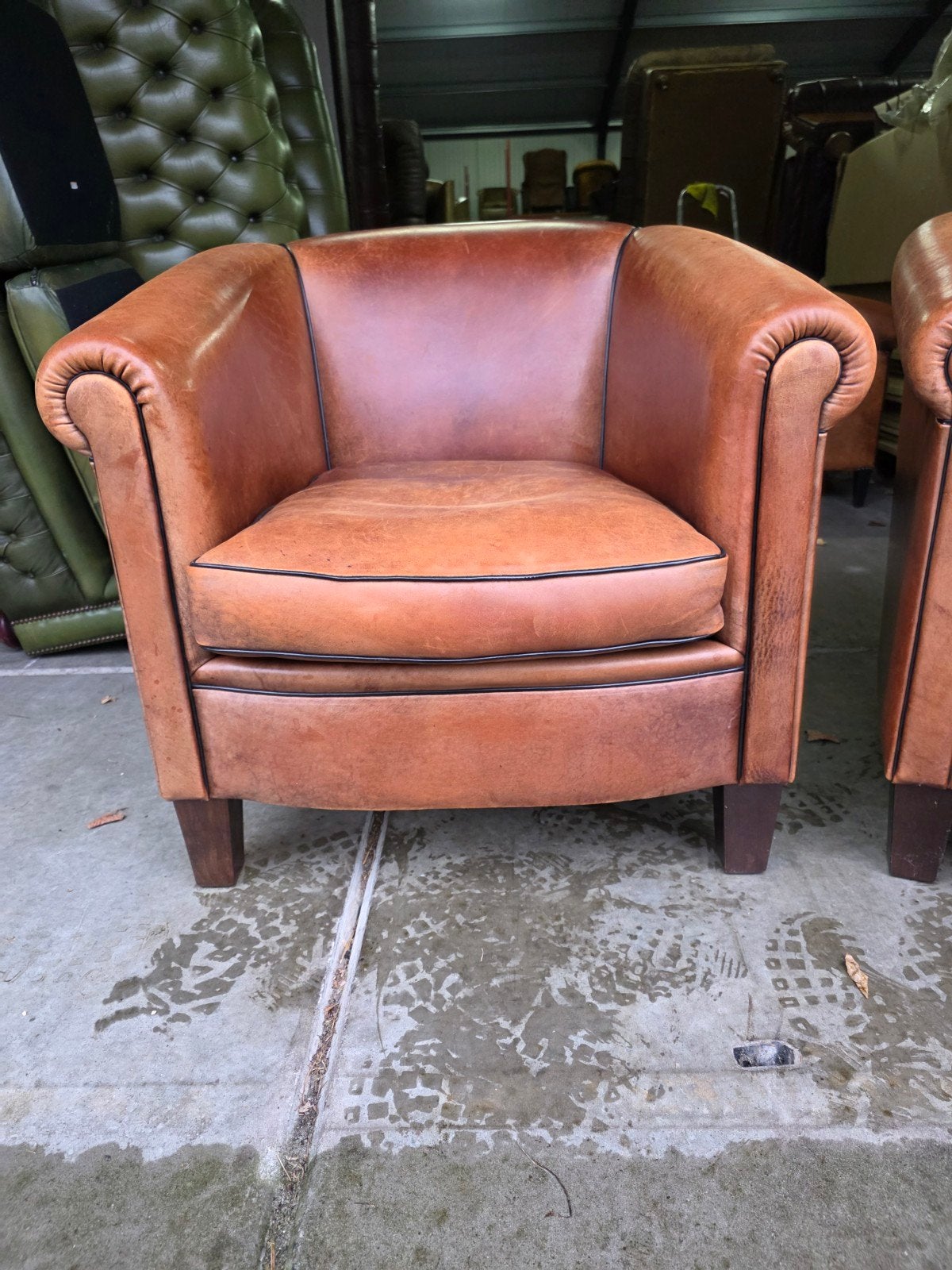 Nette Schapenleren club fauteuil + BEZORGING GRATIS