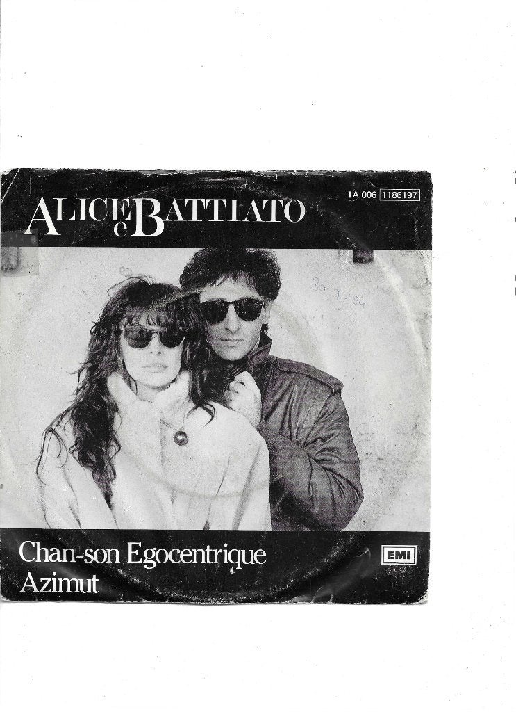 7" Single Alice & Battiato - Chan-son egocentrique, Ophalen of Verzenden, Gebruikt, Pop