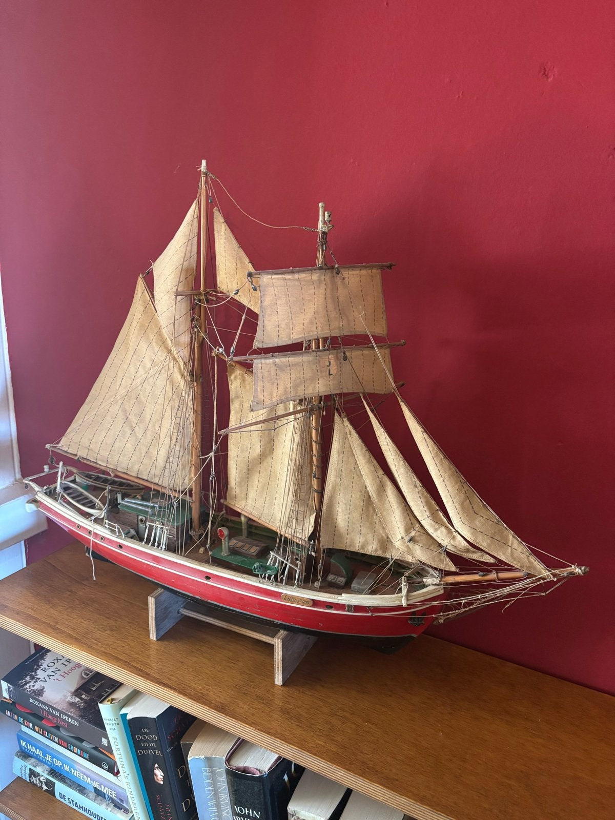 Gedetailleerd scheepsmodel van een klassieke schoener, Ophalen, Gebruikt, Groter dan 1:32, Overige merken