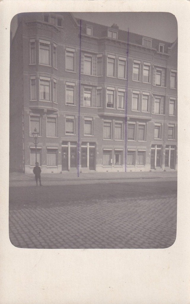754W fotokaart Rotterdam Burgemeester Meineszlaan 29-23, Ophalen of Verzenden, 1920 tot 1940, Ongelopen, Zuid-Holland