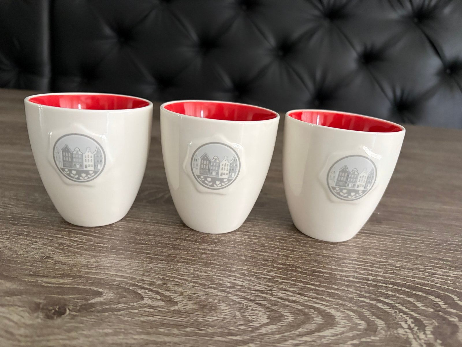 Douwe Egberts koffie/thee mokken - set van 3, Overige merken, Keramiek, Nieuw, Overige stijlen