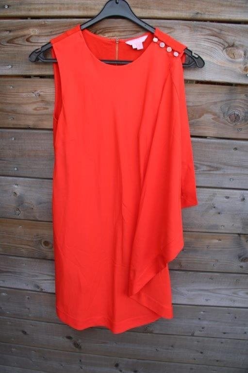 Jurk rood Ted Baker mt 1 (S) Vaste prijs, Ophalen of Verzenden, Zo goed als nieuw, Maat 36 (S), Ted Baker