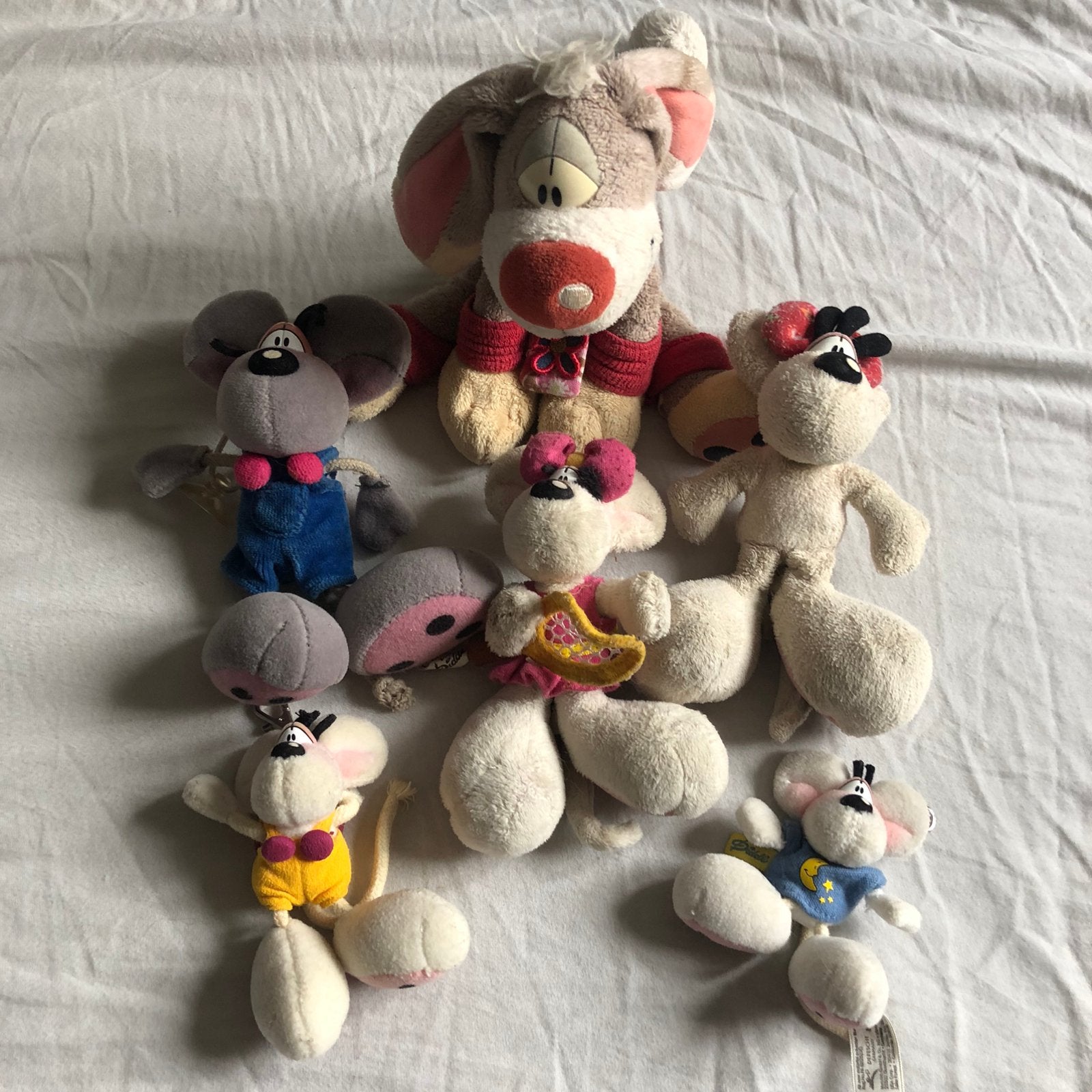 Diddl en Diddlina knuffeltjes, Muis, Gebruikt, Overige karakters, Ophalen of Verzenden
