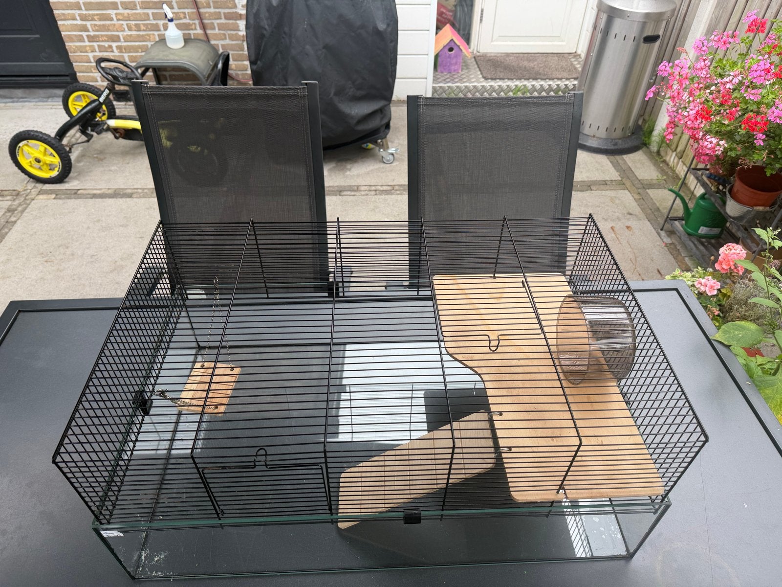Zeer mooie hamster kooi incl accessoires, Dieren en Toebehoren, Ophalen, Kooi, 60 tot 90 cm, Zo goed als nieuw