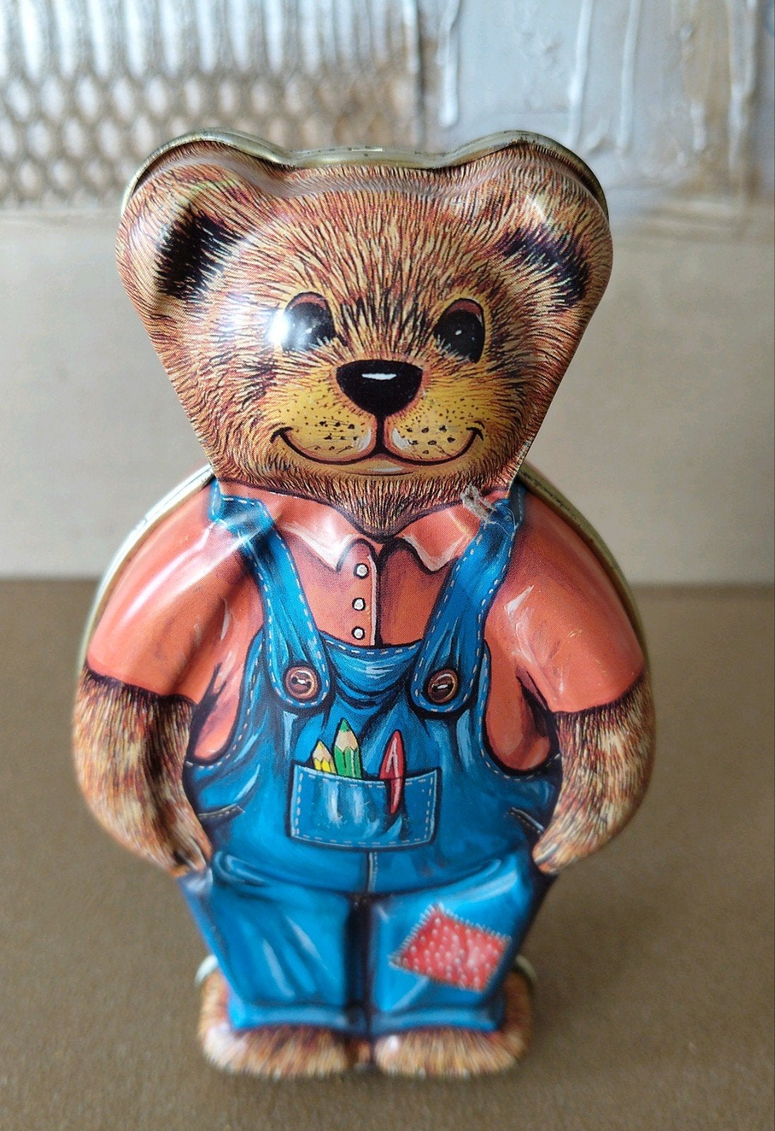 Vintage Sweet Dream Teddybeer Blikken Trommel, Verzamelen, Blikken, Verzenden, Zo goed als nieuw, Overige