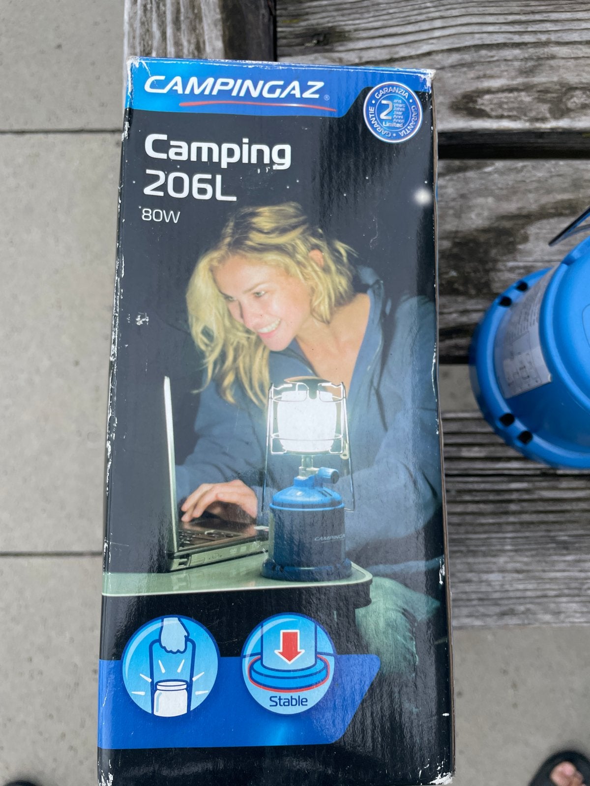Campingaz Camping 206L gaslamp met gloeikousjes, Ophalen, Zo goed als nieuw