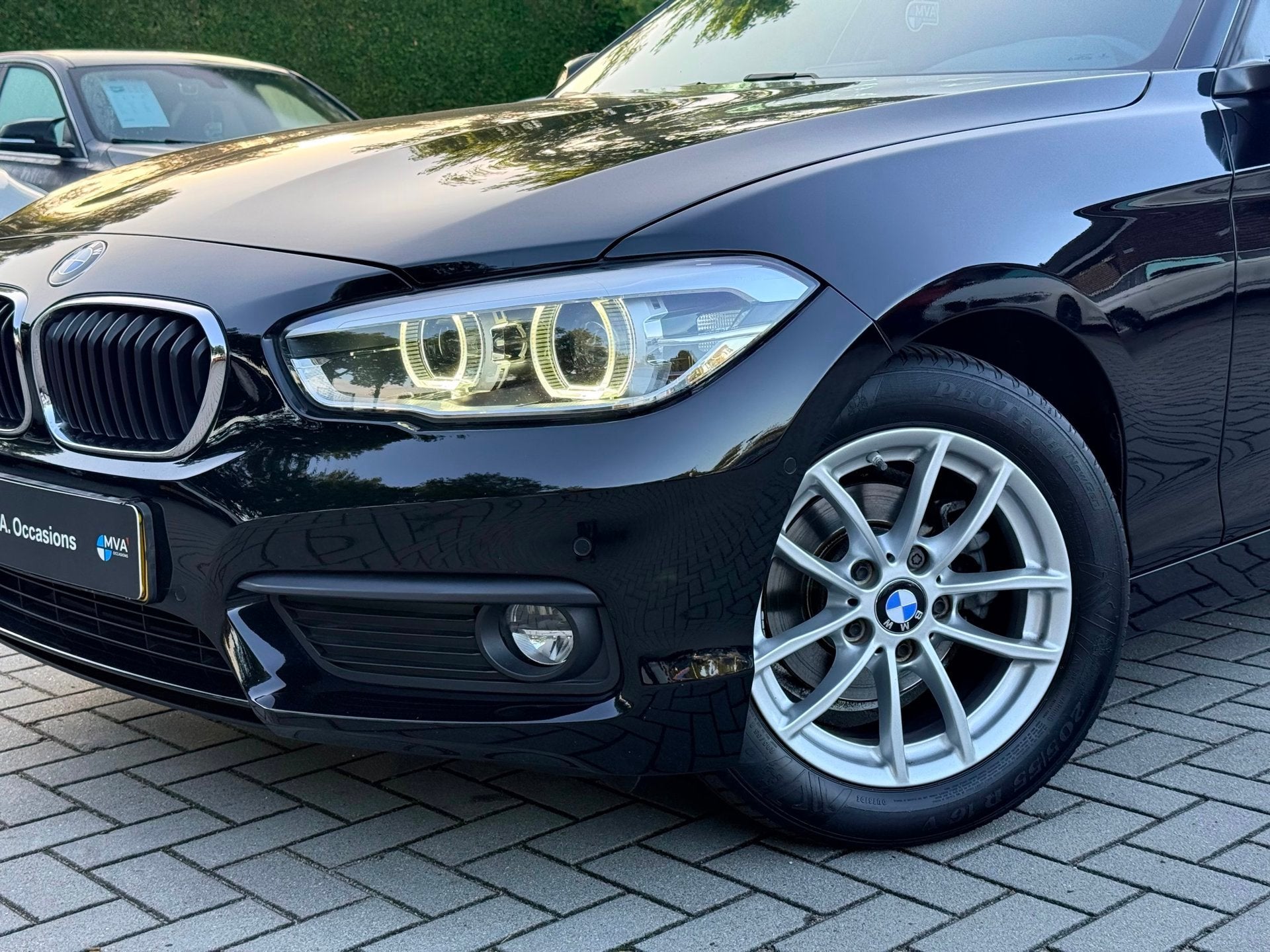 BMW 1-serie 118i Corporate Lease Executive|Nieuwe Turbo|Navi, Auto's, BMW, Gebruikt, Zwart, Origineel Nederlands, 650 kg