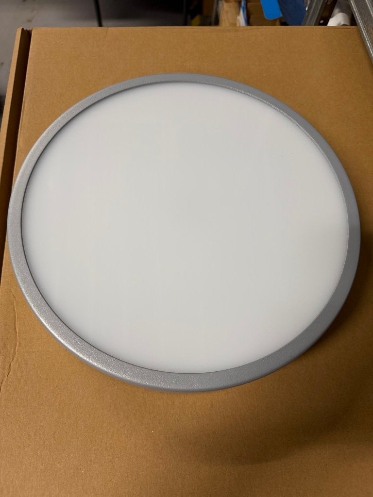 Plafondlamp LED degelijk 3000K, Huis en Inrichting, Lampen | Plafondlampen, Ophalen, Nieuw, Grijs, Plafondlamp