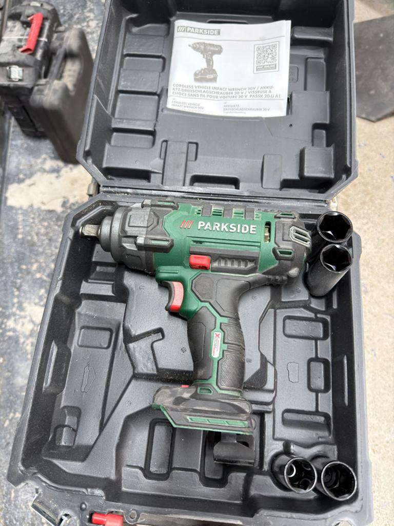 PARKSIDE Slagmoersleutel 20V - Z.g.a.n. in originele doos, Ophalen of Verzenden, Zo goed als nieuw, Minder dan 400 watt, Overige typen