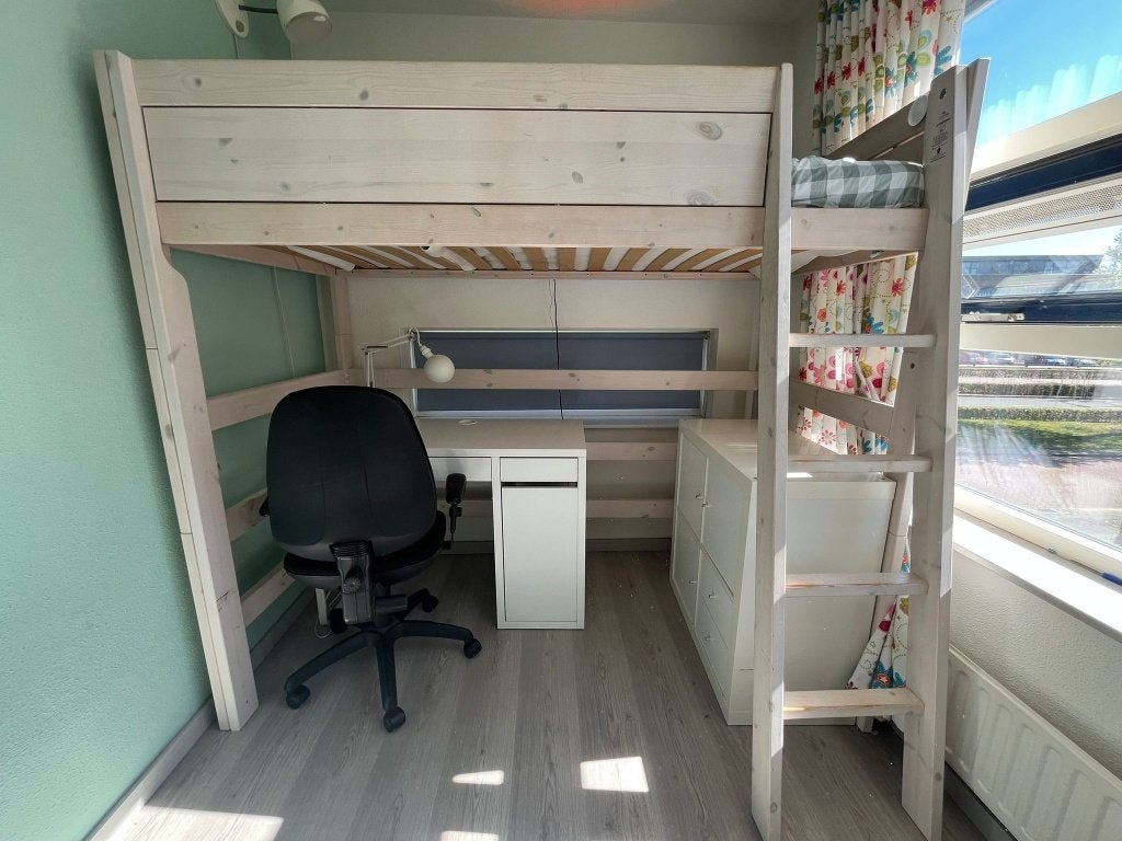 Lifetime kinderkamer met hoogslaper & kledingkast, Ophalen, Gebruikt, Hoogslaper
