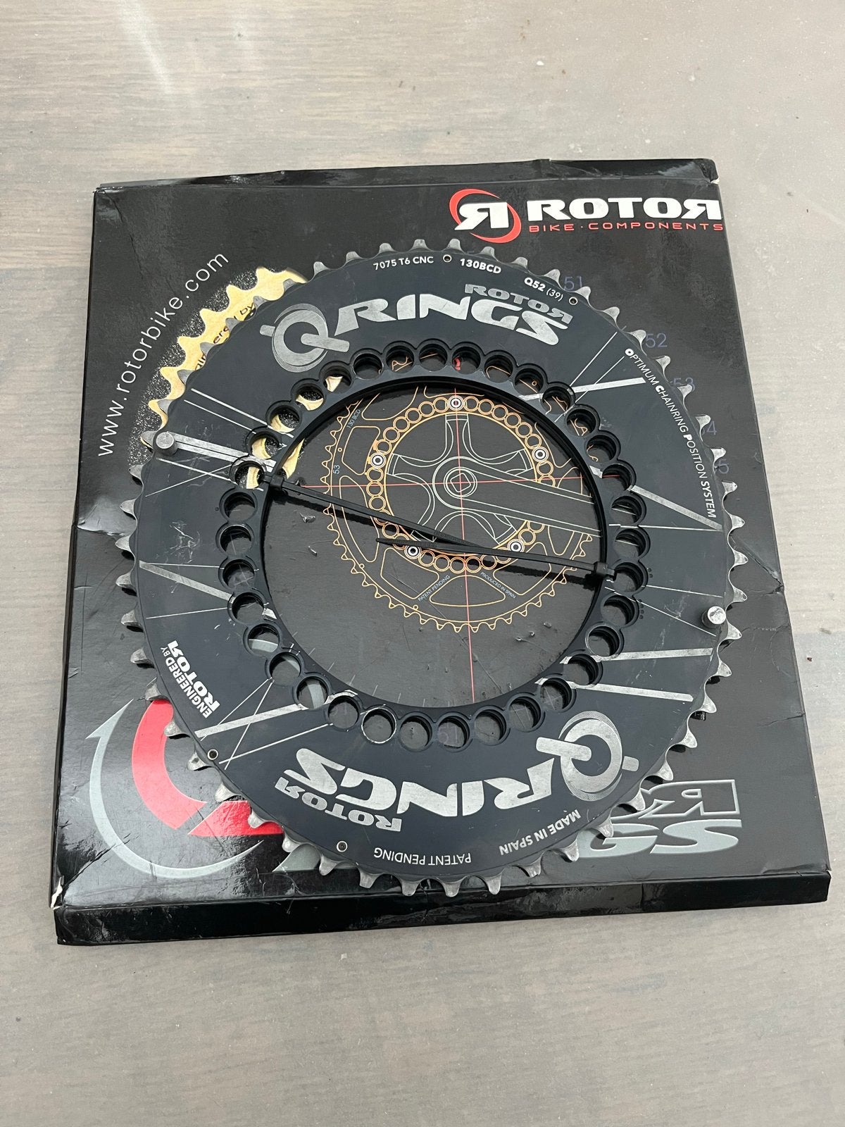 Rotor Q-Rings bladen 52-39, Nieuw, Ophalen of Verzenden, Derailleur of Ketting, Aluminium