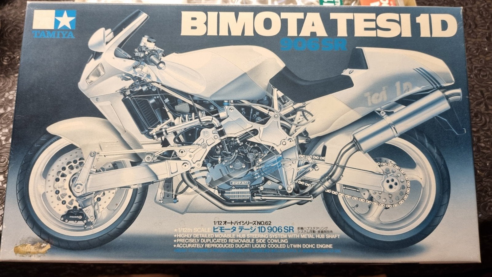Tamiya Bimota Tesi 1D 906SR Modelbouwkit 1:12, Nieuw, Ophalen of Verzenden, Tamiya, Groter dan 1:32