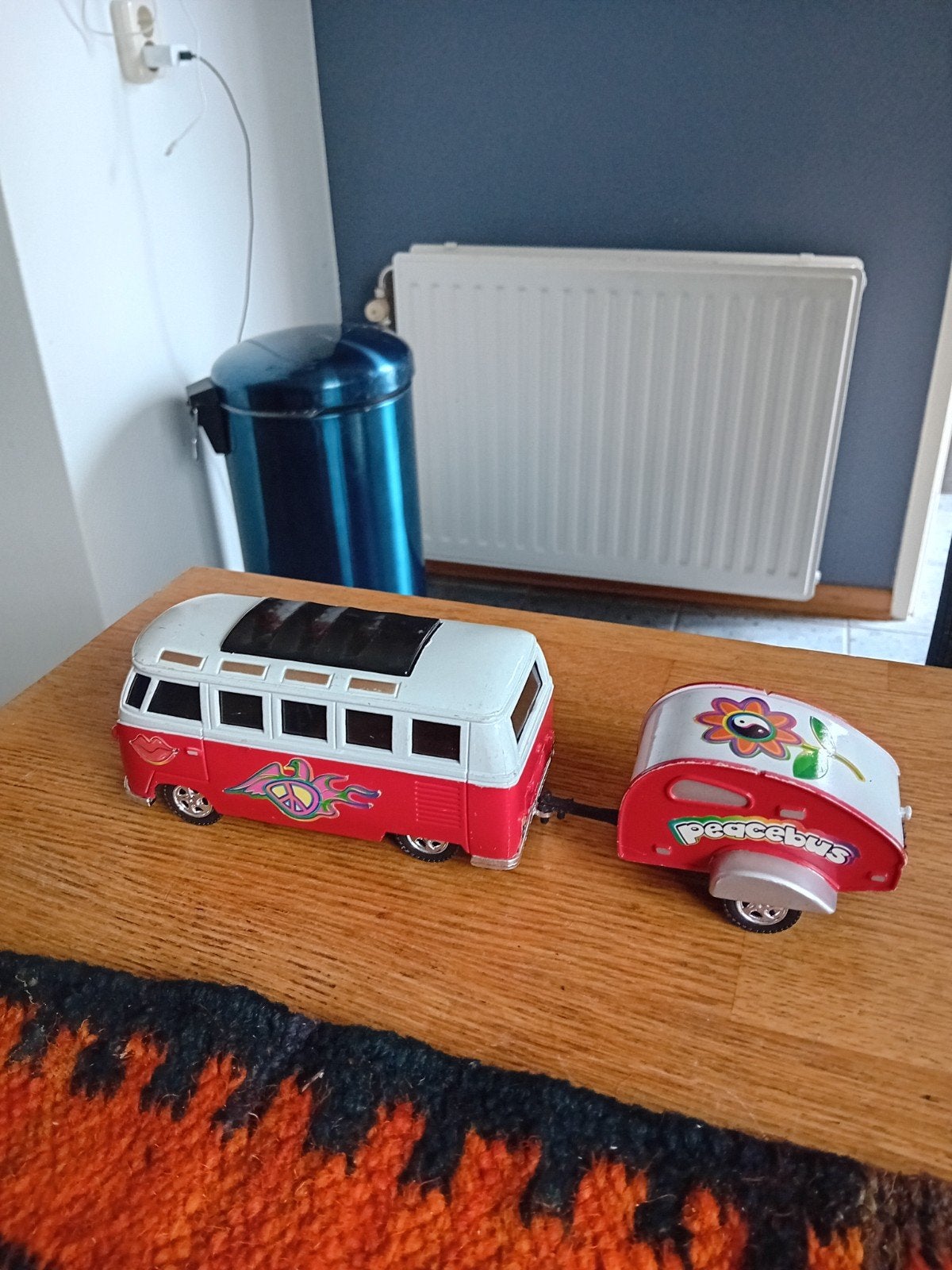 Volkswagen busje met caravan - speelgoed, Ophalen of Verzenden, Gebruikt