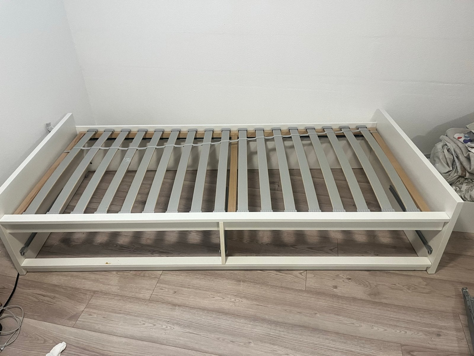 IKEA FLAXA eenpersoonsbed met matras, Ophalen, Gebruikt, Eenpersoons, Wit