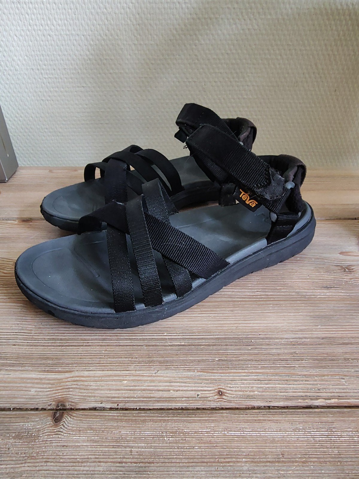 Teva dames sandalen sanborn maat 38 (draagmaat), Zwart, Teva, Gedragen, Sandalen of Muiltjes