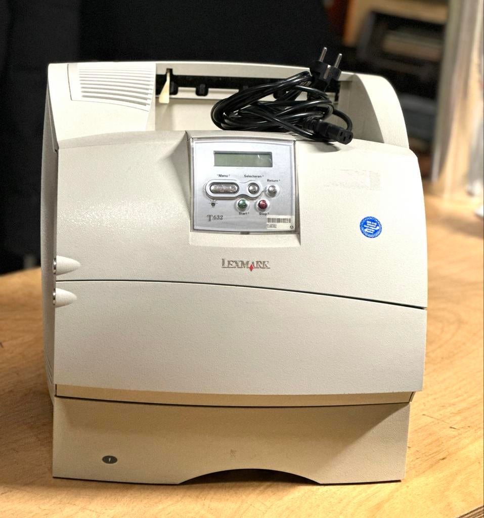 Lexmark T632 Laserprinter, Computers en Software, Printers, Zwart-en-wit printen, Gebruikt, Printer, Ophalen of Verzenden