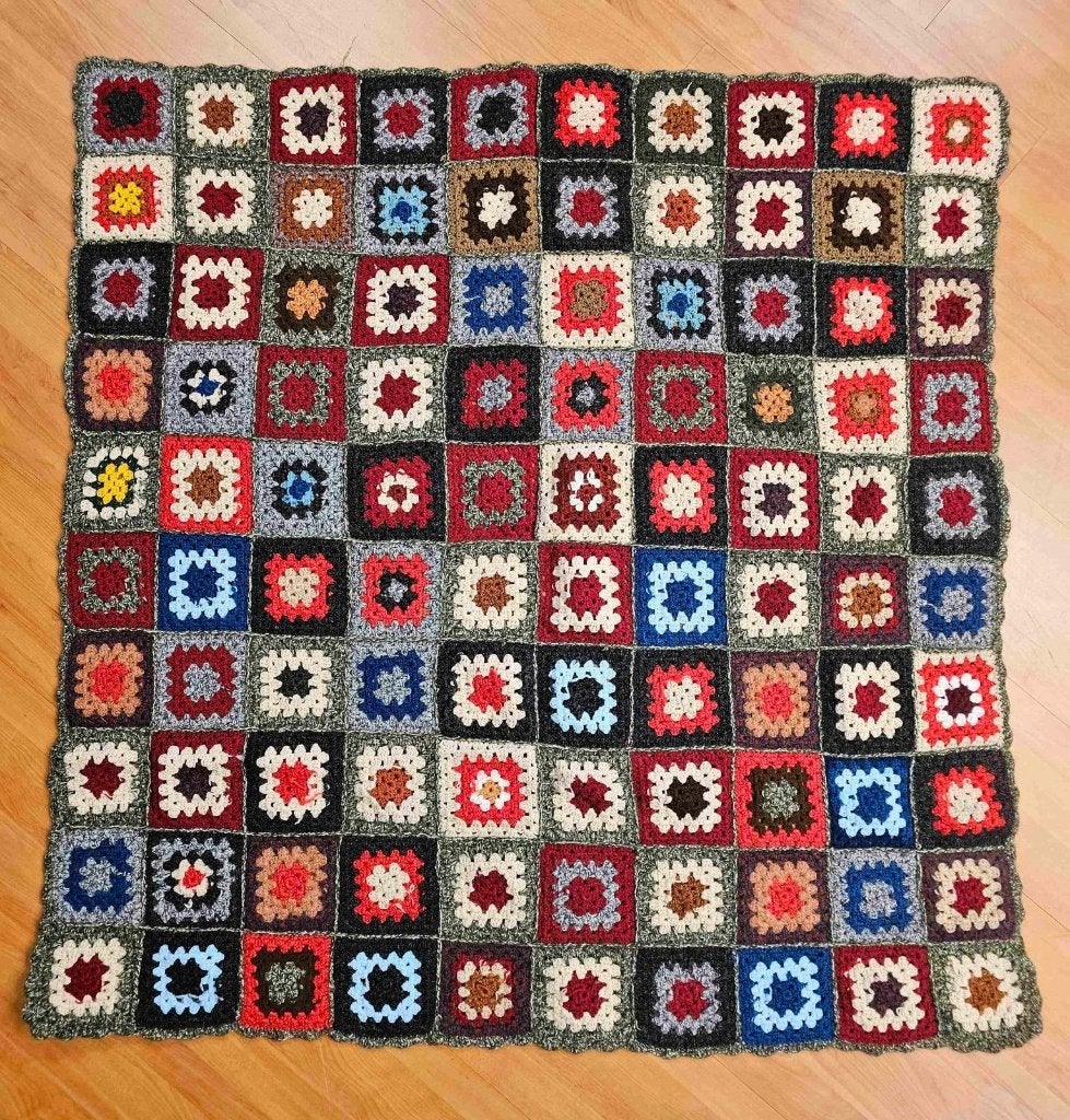 Retro Granny-square 122/122 cm, Huis en Inrichting, Djt@dejuistetoon.eu, Ophalen of Verzenden, Zo goed als nieuw, Mon Plaisir 19, Etten-Leur, Netherlands