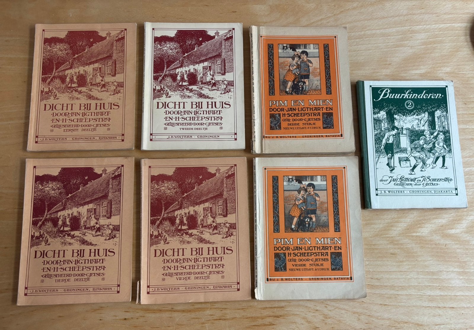 Vintage leesboekjes jan ligthart illustrsties jetses, Ophalen of Verzenden, Gelezen, Fictie algemeen