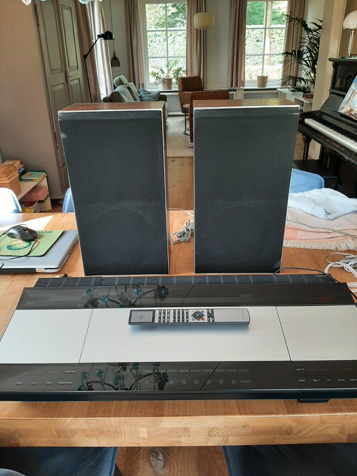 Bang & Olufsen Beocenter 9300 met Beovox S2400 speakers, Ophalen, Gebruikt, Losse componenten, Tuner of Radio